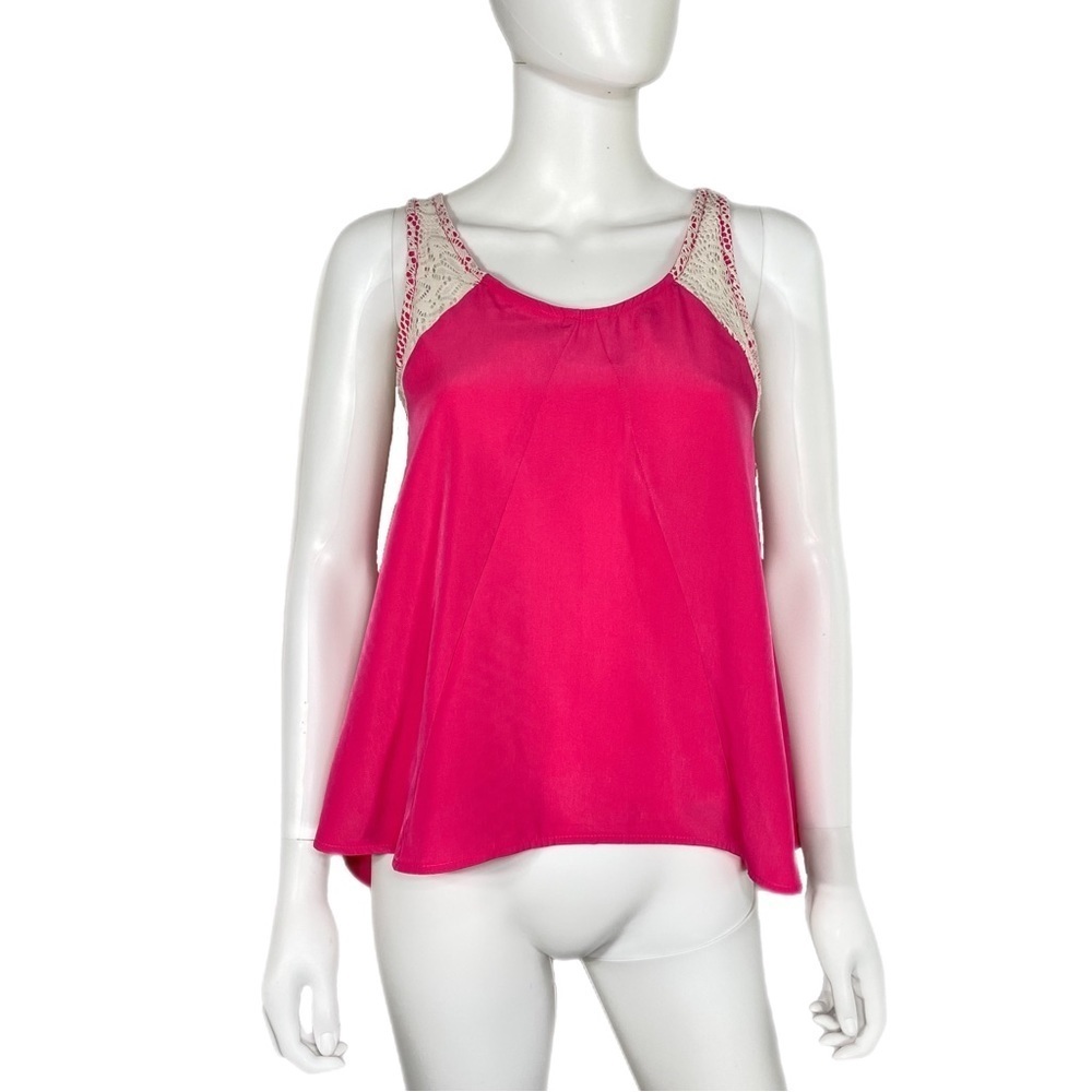 Liberty Love Crochet Lace Swing Tank Top